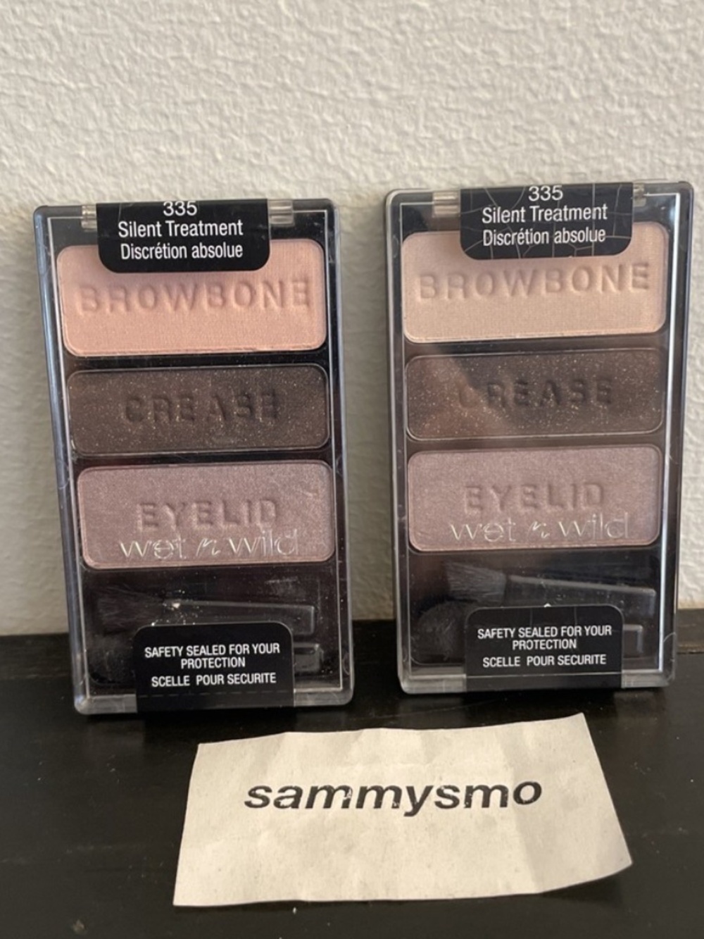 Wet N Wild ColorIcon Eye Shadow Trio 335 SILENT TREATMENT x2